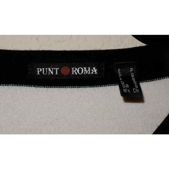 Punto Roma black and white stripe sweater - Picture 2 of 3